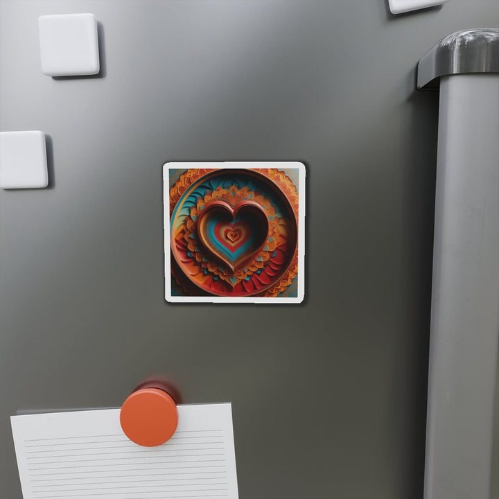 Infinite Layered Hearts - Die-cut Magnet - Home Decor - g(0D·IO) - 6 × 6" - Die-Cut - 1 pc