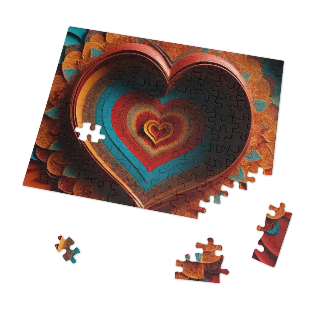 Infinite Layered Hearts - Jigsaw Puzzle (100, 252, 500, 1000 pieces) - Puzzle - g(0D·IO) - 29.25" × 19.75" (1000 pcs) - -