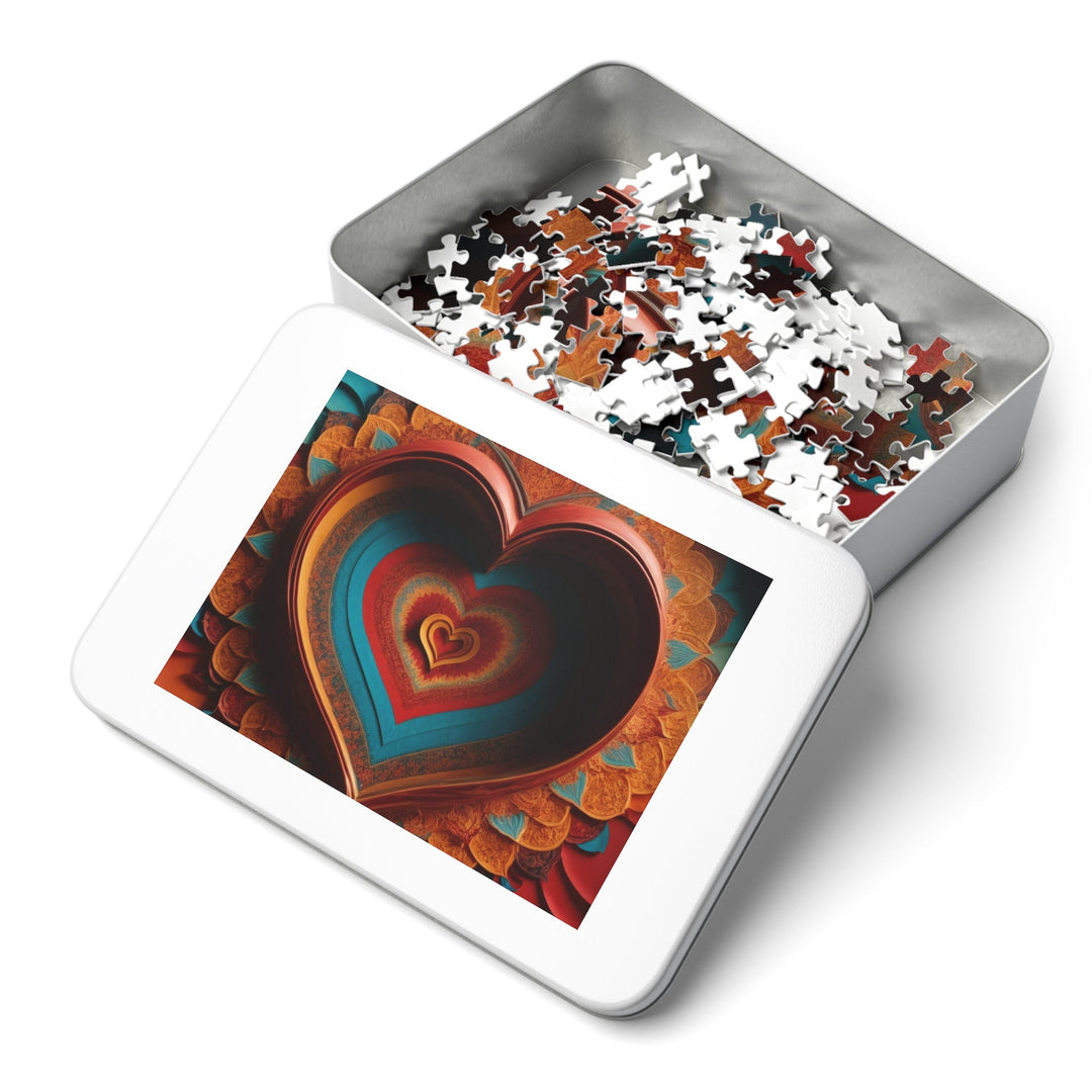 Infinite Layered Hearts - Jigsaw Puzzle (100, 252, 500, 1000 pieces) - Puzzle - g(0D·IO) - 29.25" × 19.75" (1000 pcs) - -