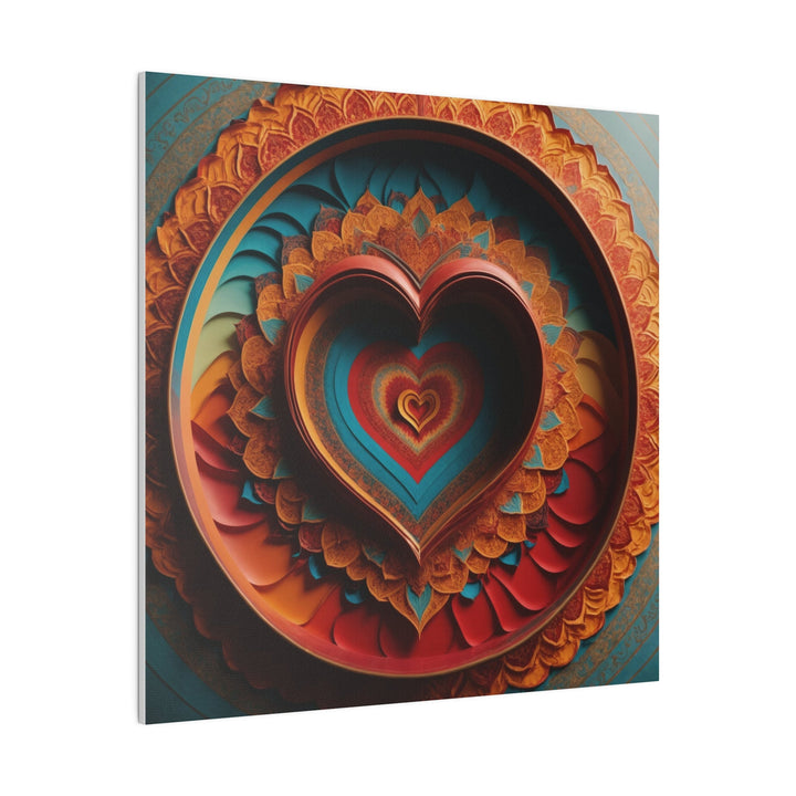 Infinite Layered Hearts - Matte Canvas - Canvas - g(0D·IO) - 32" x 32" (Square) - 0.75'' -