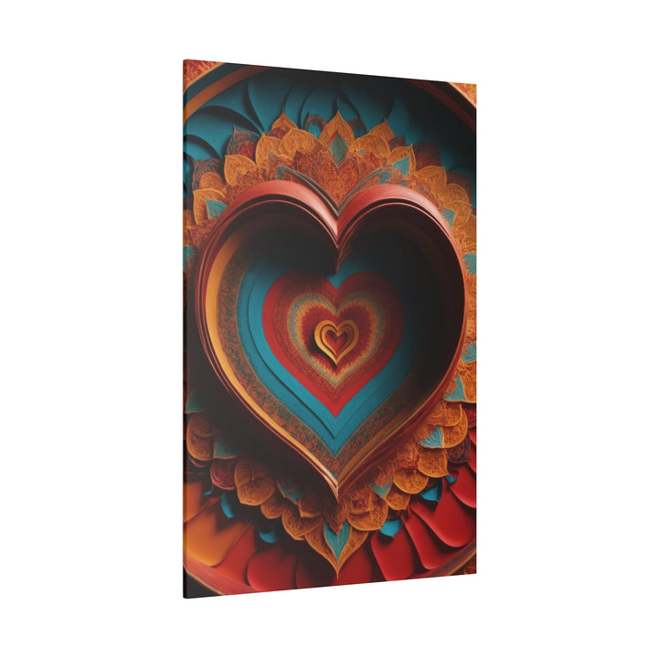 Infinite Layered Hearts - Matte Canvas - Canvas - g(0D·IO) - 32" x 32" (Square) - 0.75'' -