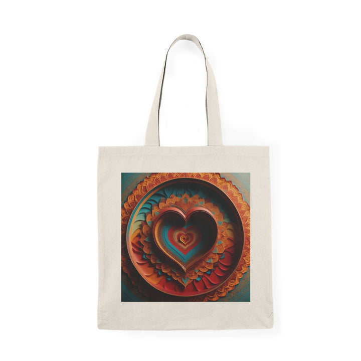 Infinite Layered Hearts - Natural Tote Bag - Bags - g(0D·IO) - 15" x 16" - Natural -