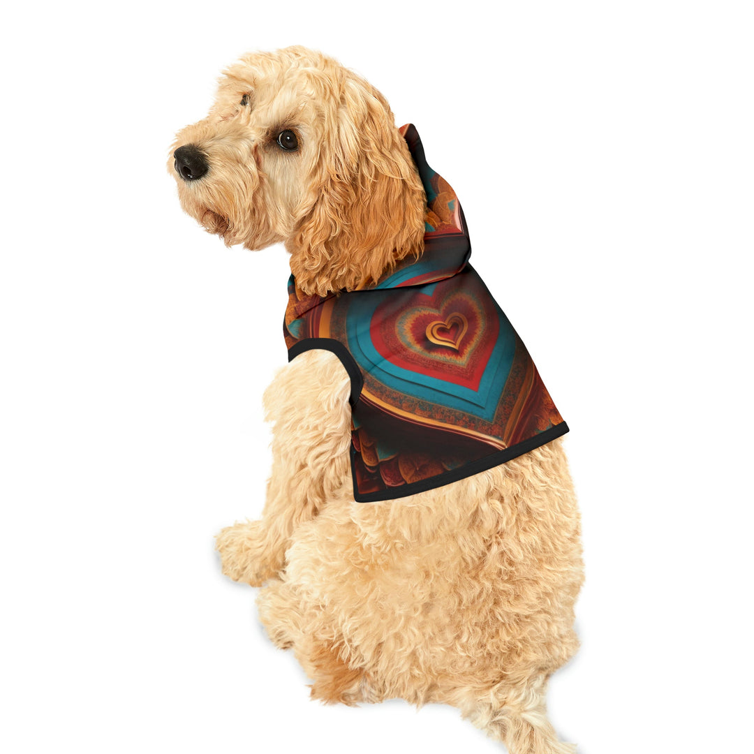 Infinite Layered Hearts - Pet Hoodie - Pets - g(0D·IO) - XXS - Black Rib -