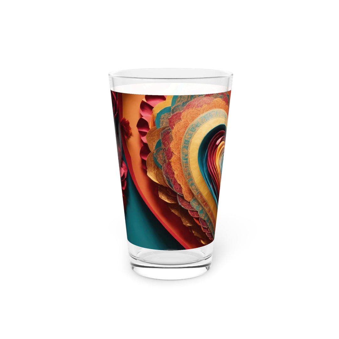 Infinite Layered Hearts - Pint Glass - Mug - g(0D·IO) - 16oz - -