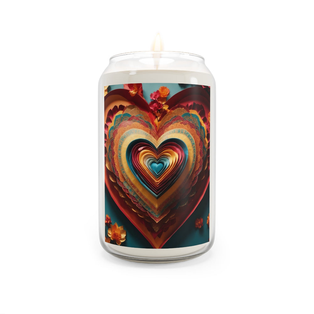 Infinite Layered Hearts - Scented Candle - Home Decor - g(0D·IO) - Sea Breeze - 13.75oz -