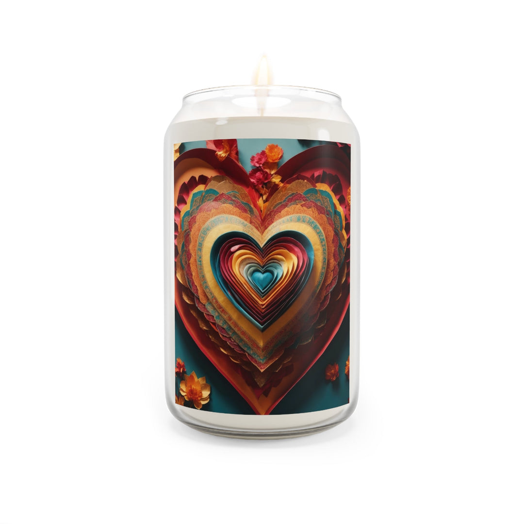 Infinite Layered Hearts - Scented Candle - Home Decor - g(0D·IO) - Comfort Spice - 13.75oz -