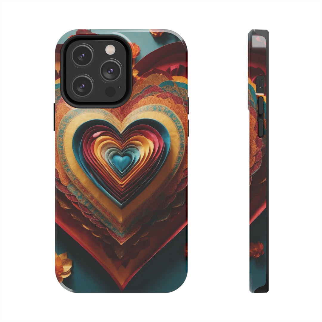 Infinite Layered Hearts - Tough Phone Case - Phone Case - g(0D·IO) - iPhone 14 Pro Max - -