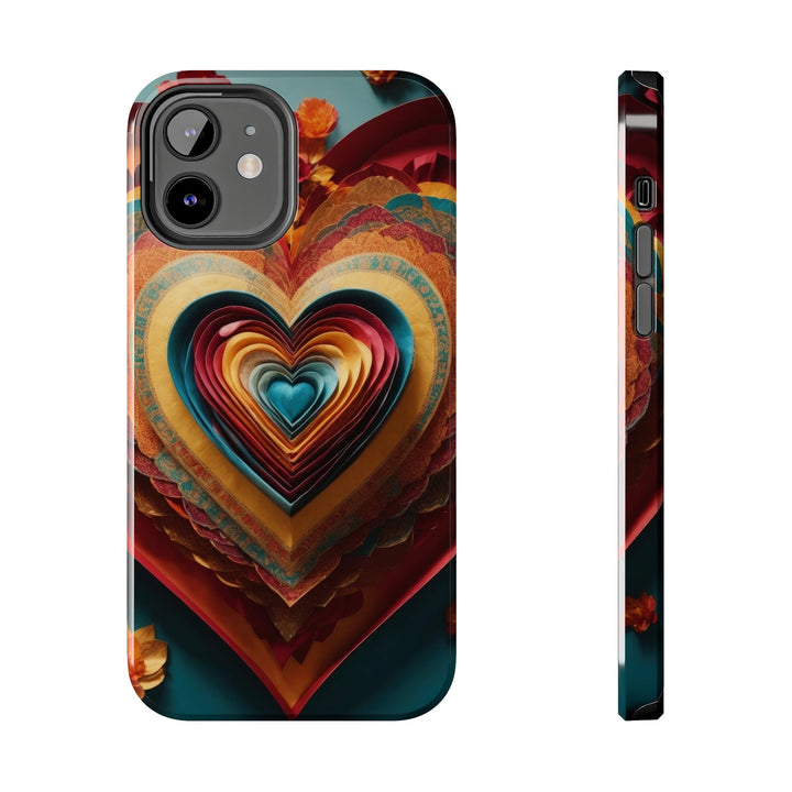 Infinite Layered Hearts - Tough Phone Case - Phone Case - g(0D·IO) - iPhone 12 - -