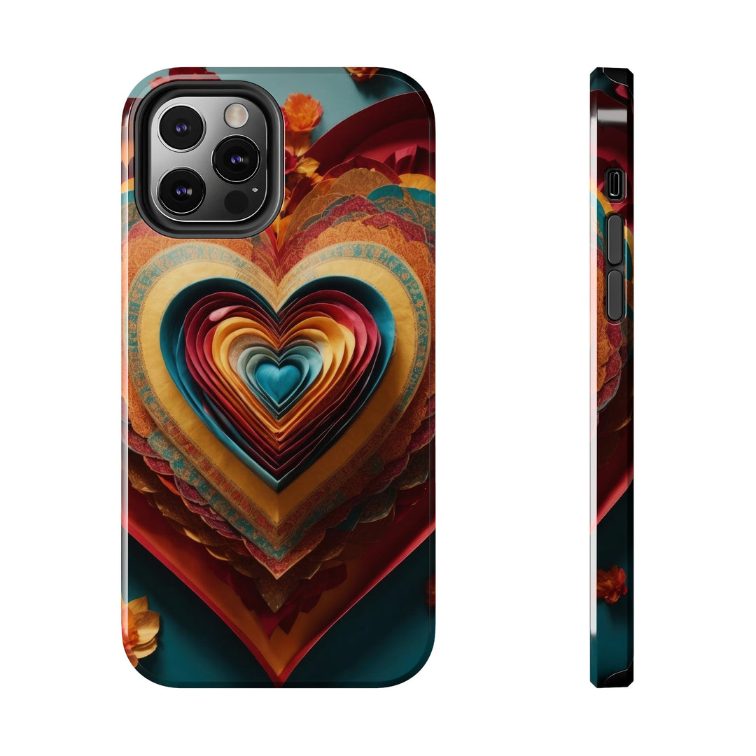 Infinite Layered Hearts - Tough Phone Case - Phone Case - g(0D·IO) - iPhone 12 Pro - -