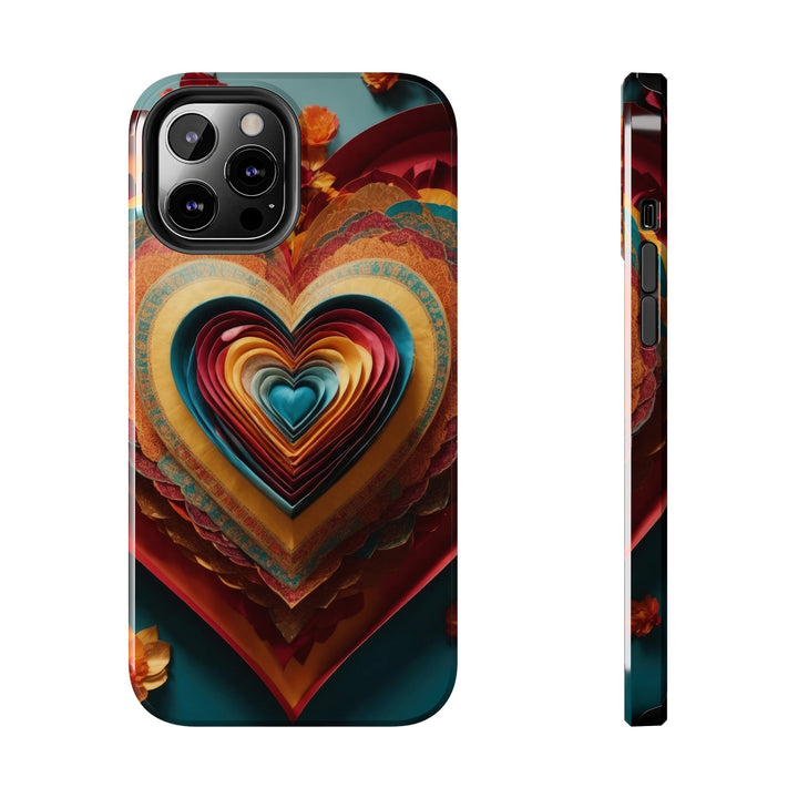 Infinite Layered Hearts - Tough Phone Case - Phone Case - g(0D·IO) - iPhone 12 Pro Max - -