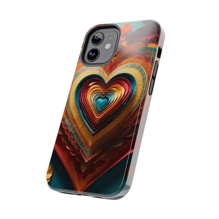 Infinite Layered Hearts - Tough Phone Case - Phone Case - g(0D·IO) - iPhone 13 Mini - -