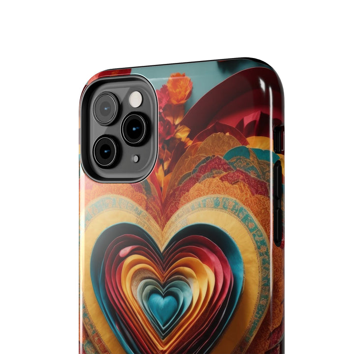 Infinite Layered Hearts - Tough Phone Case - Phone Case - g(0D·IO) - iPhone 13 Mini - -