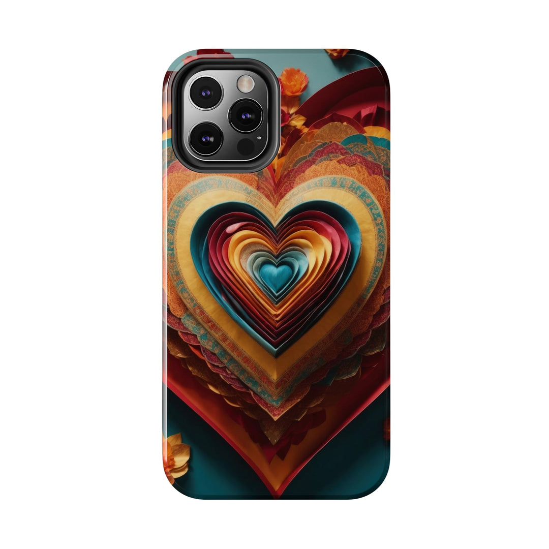 Infinite Layered Hearts - Tough Phone Case - Phone Case - g(0D·IO) - iPhone 13 Mini - -