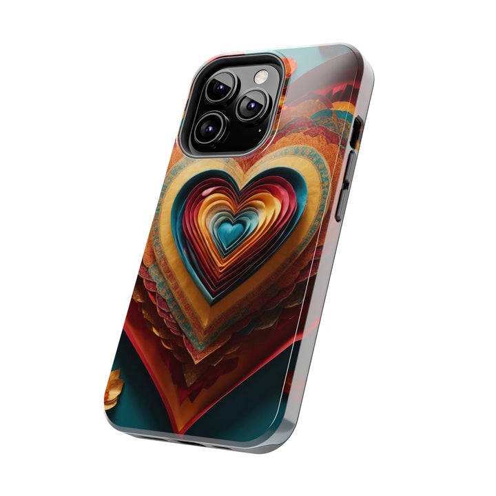 Infinite Layered Hearts - Tough Phone Case - Phone Case - g(0D·IO) - iPhone 13 Mini - -