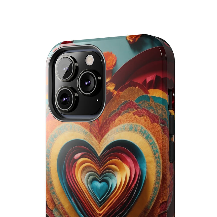 Infinite Layered Hearts - Tough Phone Case - Phone Case - g(0D·IO) - iPhone 13 Mini - -