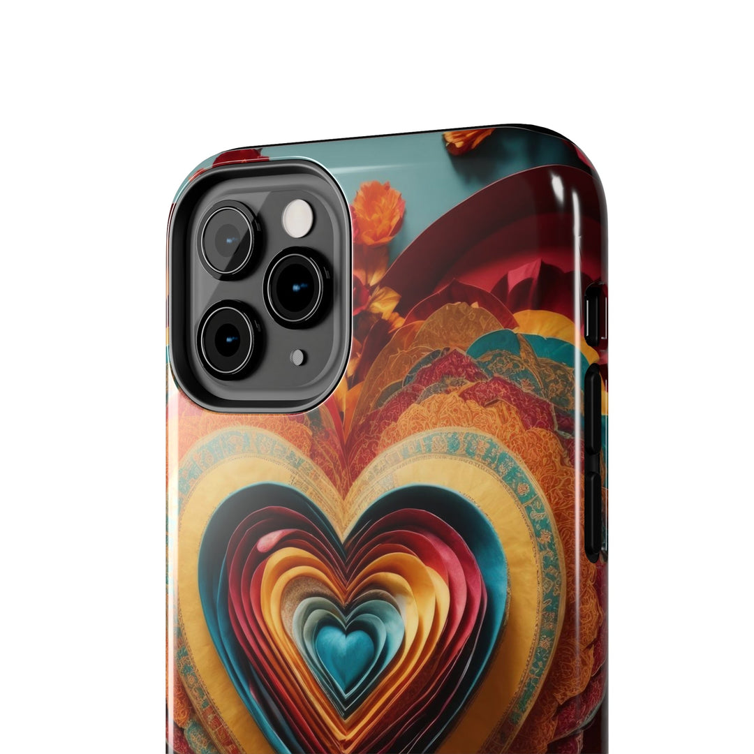 Infinite Layered Hearts - Tough Phone Case - Phone Case - g(0D·IO) - iPhone 13 Mini - -