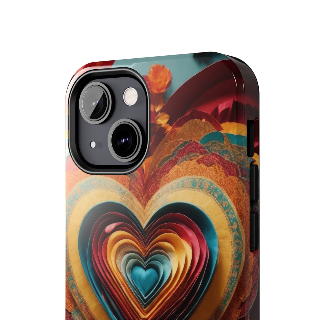 Infinite Layered Hearts - Tough Phone Case - Phone Case - g(0D·IO) - iPhone 13 Mini - -