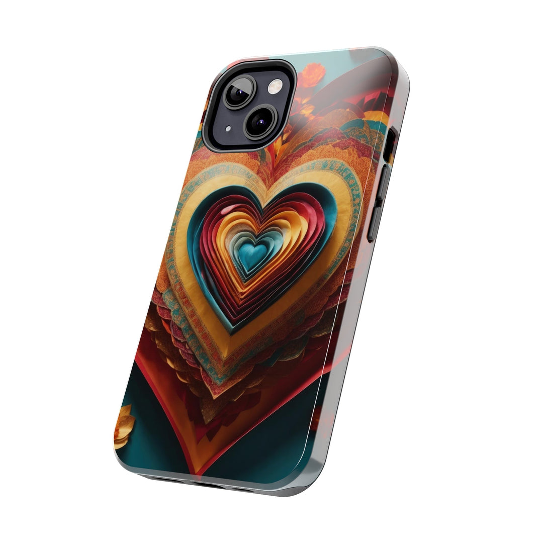 Infinite Layered Hearts - Tough Phone Case - Phone Case - g(0D·IO) - iPhone 13 Mini - -