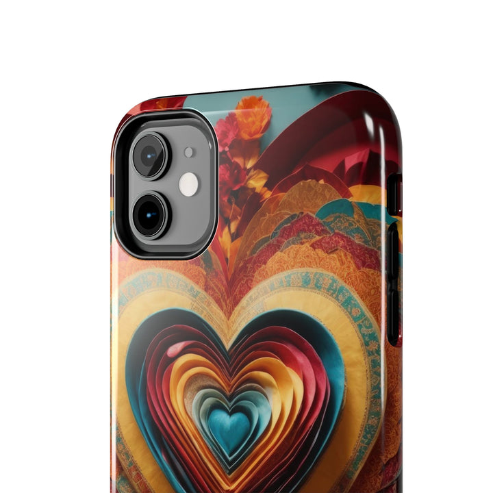 Infinite Layered Hearts - Tough Phone Case - Phone Case - g(0D·IO) - iPhone 13 Mini - -