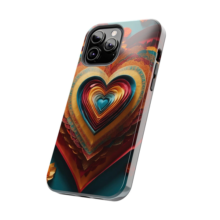 Infinite Layered Hearts - Tough Phone Case - Phone Case - g(0D·IO) - iPhone 13 Mini - -