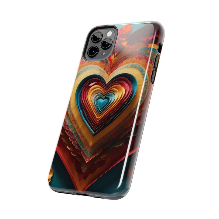 Infinite Layered Hearts - Tough Phone Case - Phone Case - g(0D·IO) - iPhone 13 Mini - -