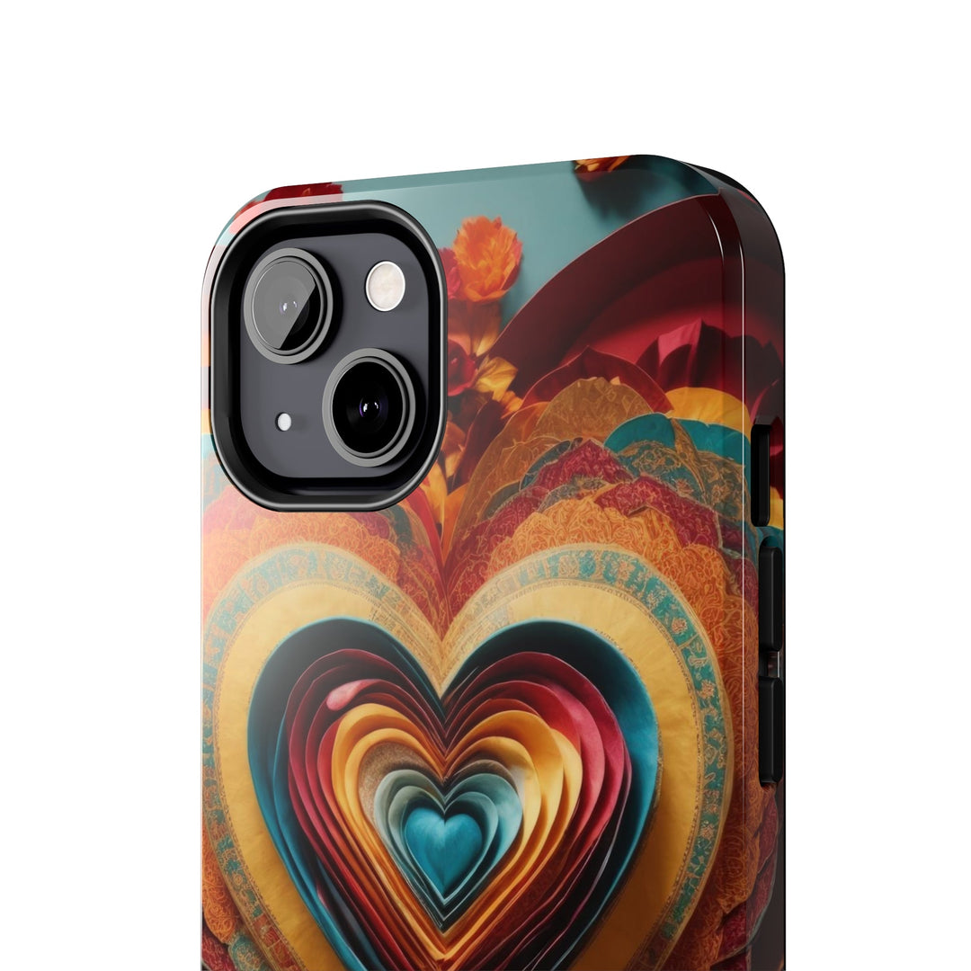 Infinite Layered Hearts - Tough Phone Case - Phone Case - g(0D·IO) - iPhone 13 Mini - -