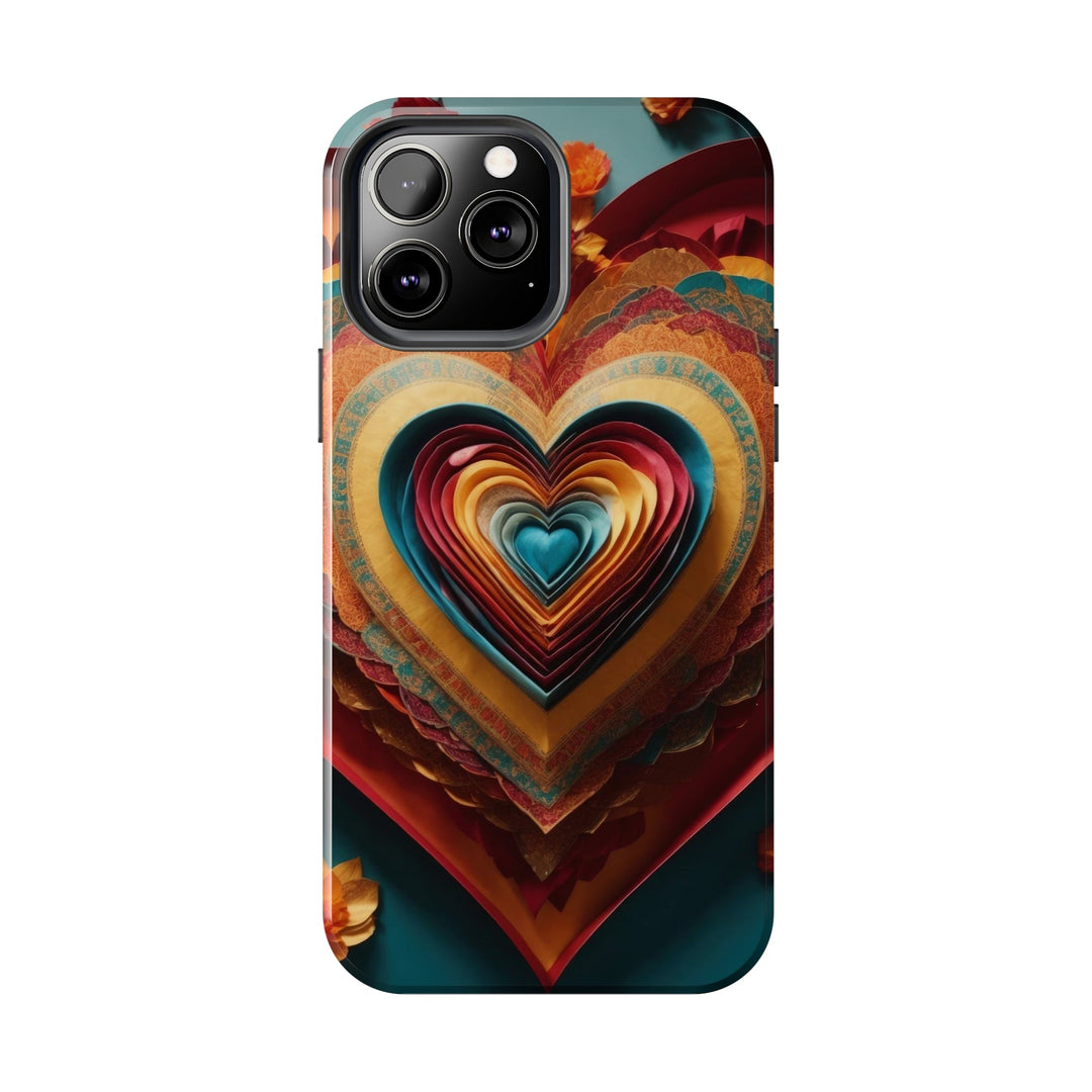 Infinite Layered Hearts - Tough Phone Case - Phone Case - g(0D·IO) - iPhone 13 Mini - -