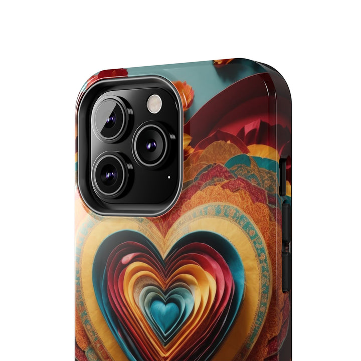 Infinite Layered Hearts - Tough Phone Case - Phone Case - g(0D·IO) - iPhone 13 Mini - -