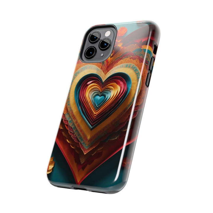 Infinite Layered Hearts - Tough Phone Case - Phone Case - g(0D·IO) - iPhone 13 Mini - -