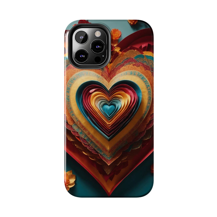 Infinite Layered Hearts - Tough Phone Case - Phone Case - g(0D·IO) - iPhone 13 Mini - -