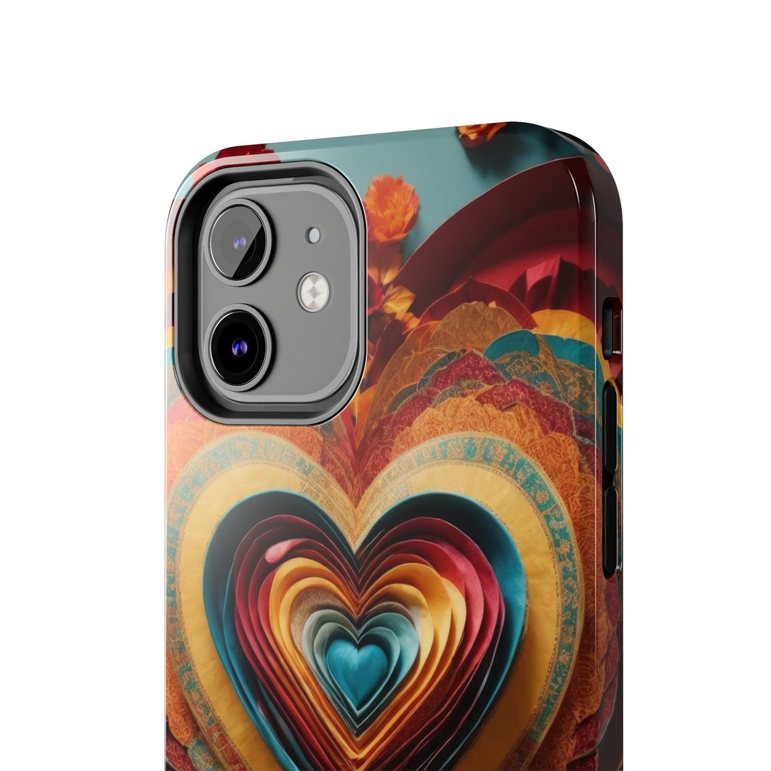 Infinite Layered Hearts - Tough Phone Case - Phone Case - g(0D·IO) - iPhone 13 Mini - -