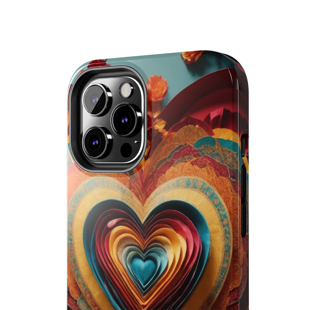 Infinite Layered Hearts - Tough Phone Case - Phone Case - g(0D·IO) - iPhone 13 Mini - -