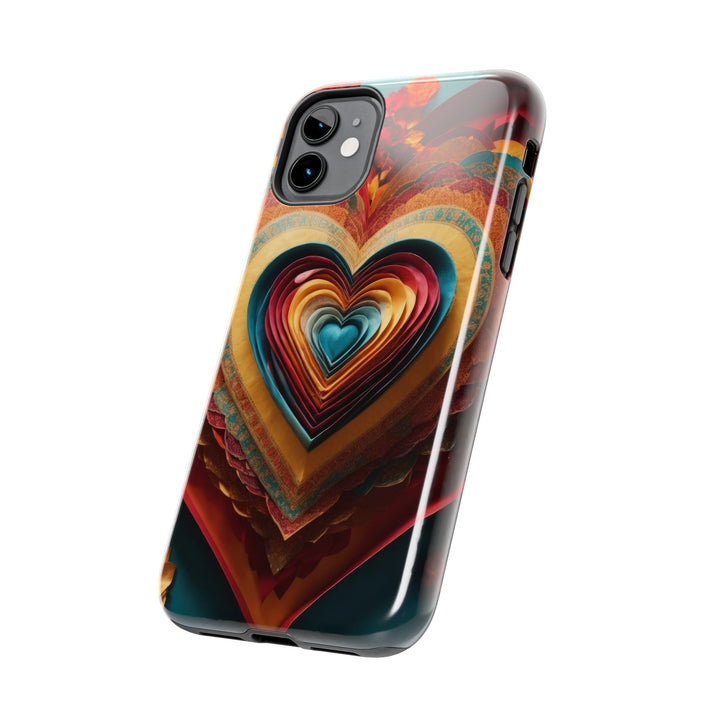 Infinite Layered Hearts - Tough Phone Case - Phone Case - g(0D·IO) - iPhone 13 Mini - -