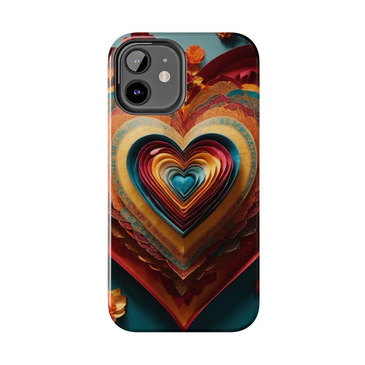 Infinite Layered Hearts - Tough Phone Case - Phone Case - g(0D·IO) - iPhone 13 Mini - -