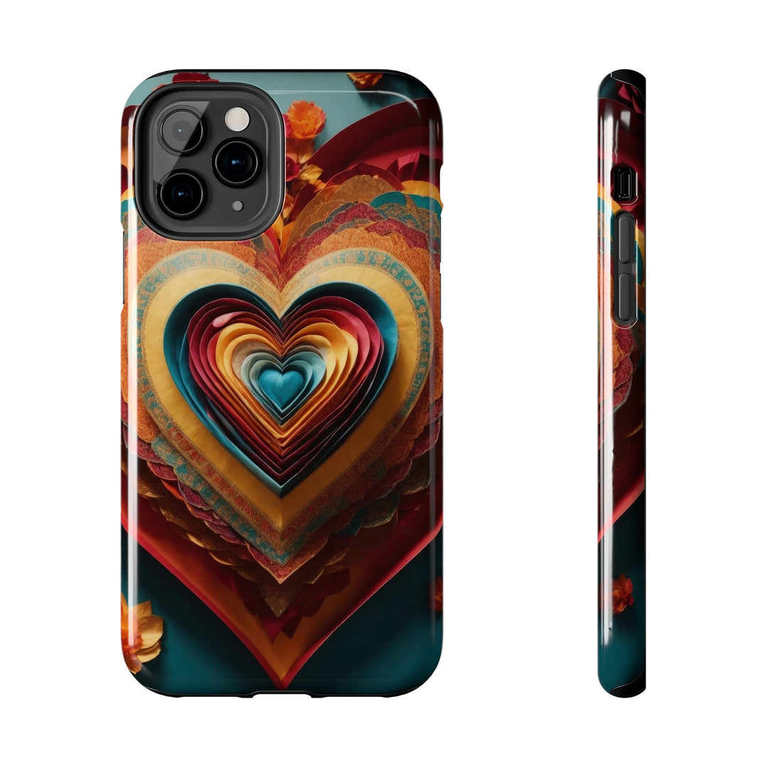 Infinite Layered Hearts - Tough Phone Case - Phone Case - g(0D·IO) - iPhone 11 Pro - -