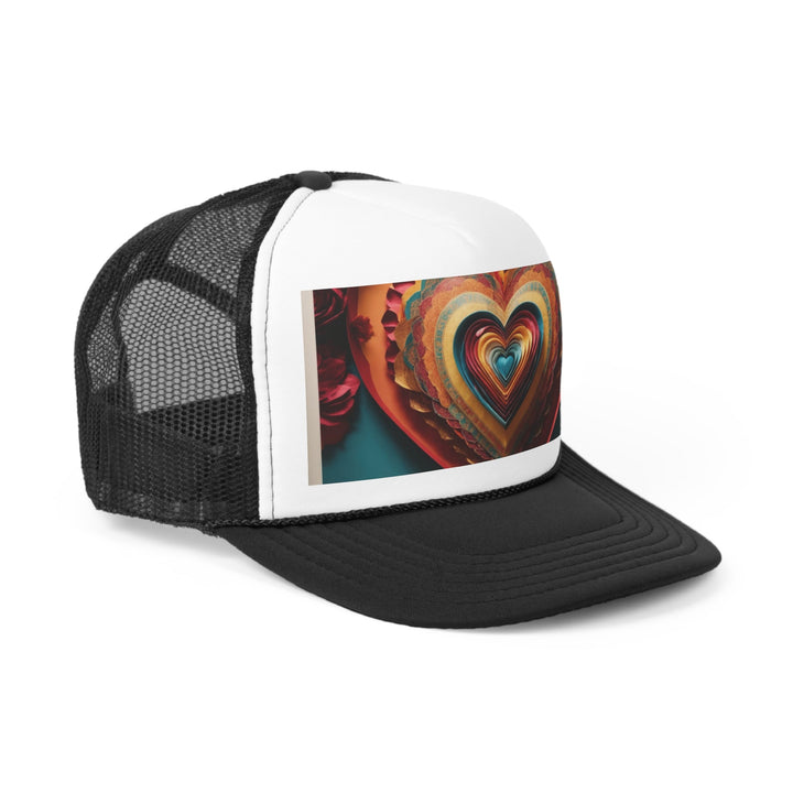 Infinite Layered Hearts - Trucker Hat - Hats - g(0D·IO) - Pink - One size -