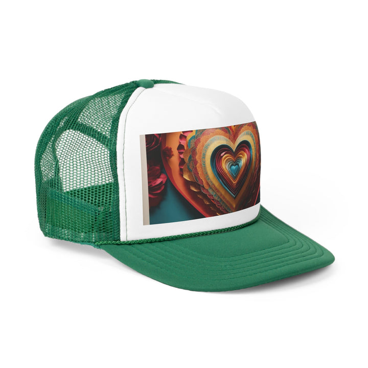 Infinite Layered Hearts - Trucker Hat - Hats - g(0D·IO) - Pink - One size -