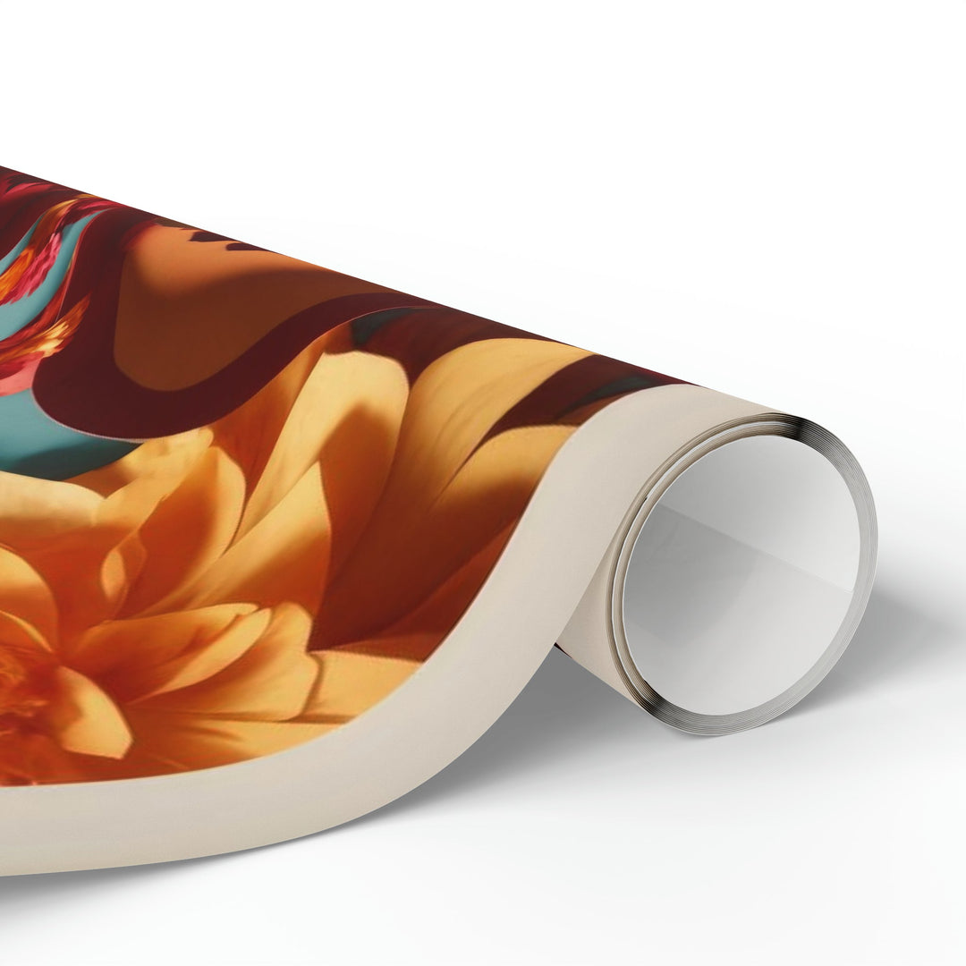 Infinite Layered Hearts - Wrapping Paper - Home Decor - g(0D·IO) - 30'' x 72'' - Matte -