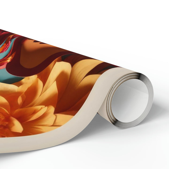Infinite Layered Hearts - Wrapping Paper - Home Decor - g(0D·IO) - 30'' x 72'' - Matte -