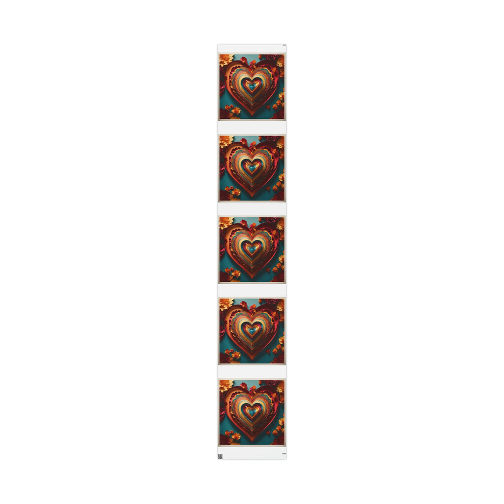 Infinite Layered Hearts - Wrapping Paper - Home Decor - g(0D·IO) - 30" x 180" - Matte -