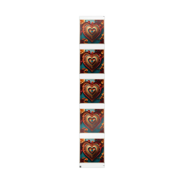 Infinite Layered Hearts - Wrapping Paper - Home Decor - g(0D·IO) - 30" x 180" - Glossy -
