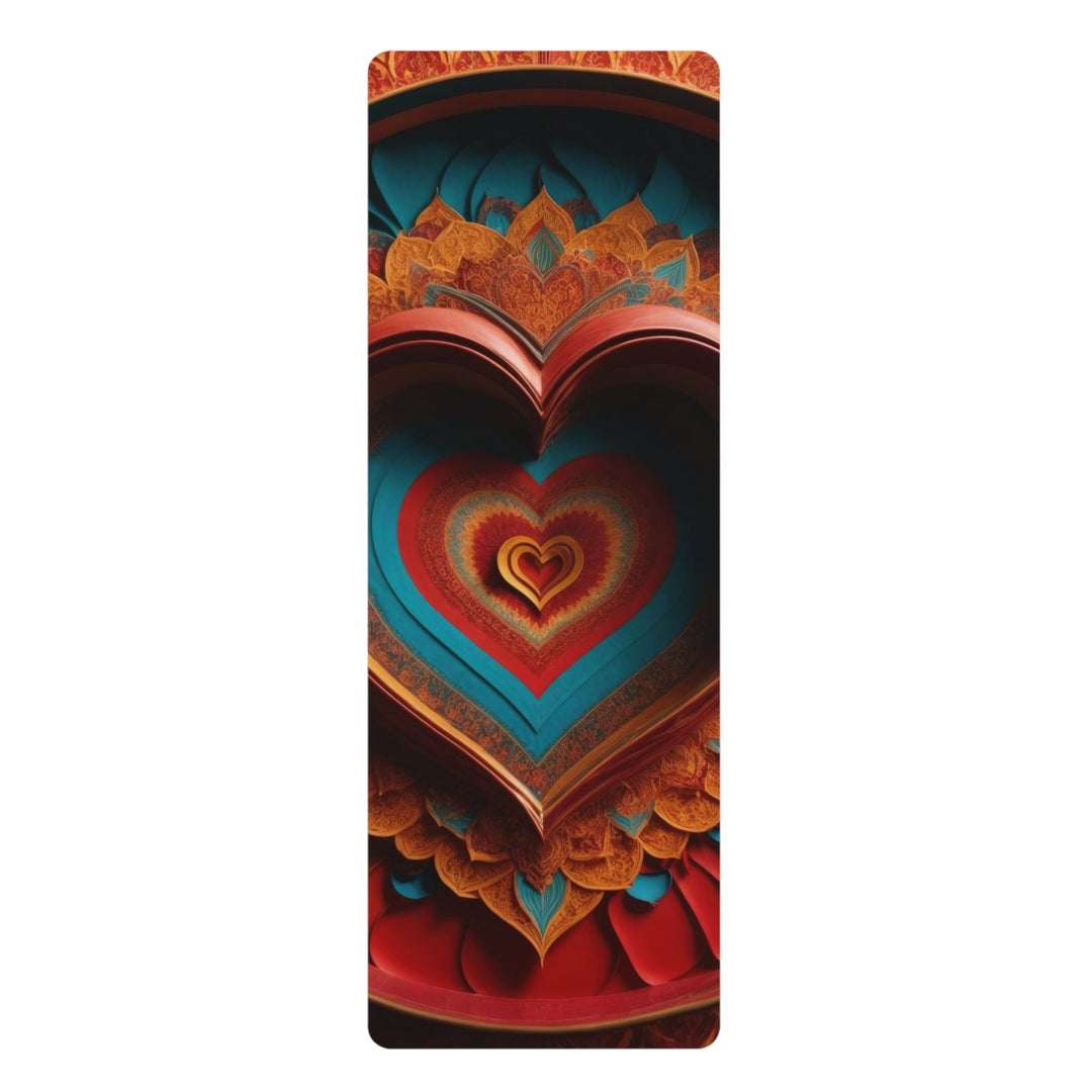 Infinite Layered Hearts - Yoga Mat - Home Decor - g(0D·IO) - 24” x 68” - -