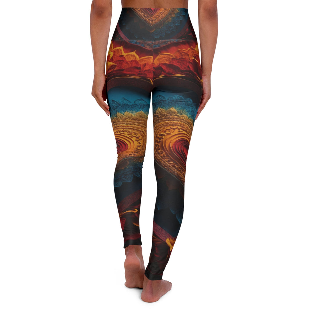 Infinite Layered Love - High Waisted AOP Yoga Leggings - All Over Prints - g(0D·IO) - XS - -