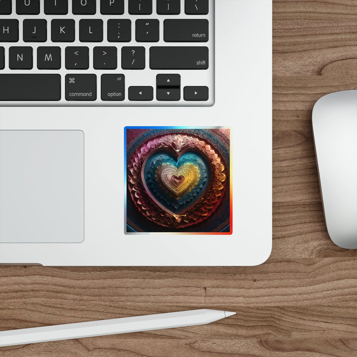 Infinite Layered Love - Holographic Die-Cut Sticker - Paper products - g(0D·IO) - 5" × 5" - Die-Cut - Holographic