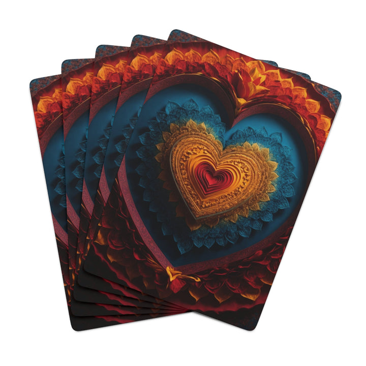 Infinite Layered Love - Poker Cards - Paper products - g(0D·IO) - 2.47" x 3.47" - White - Semi Glossy