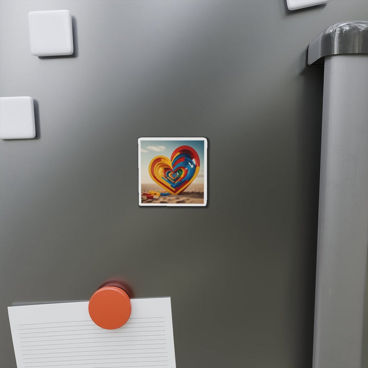 Infinite LEGO Love - Die-cut Magnet - Home Decor - g(0D·IO) - 6 × 6" - Die-Cut - 1 pc