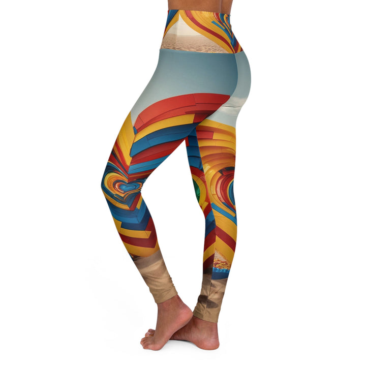 Infinite LEGO Love - High Waisted AOP Yoga Leggings - All Over Prints - g(0D·IO) - XS - -