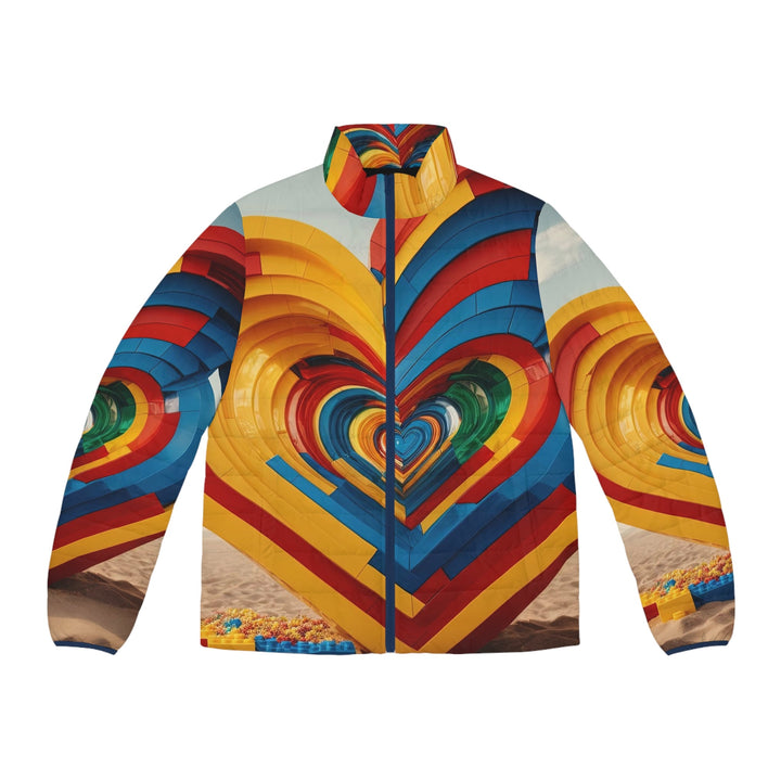 Infinite LEGO Love - Puffer Jacket - All Over Prints - g(0D·IO) - S - Dark blue zipper -