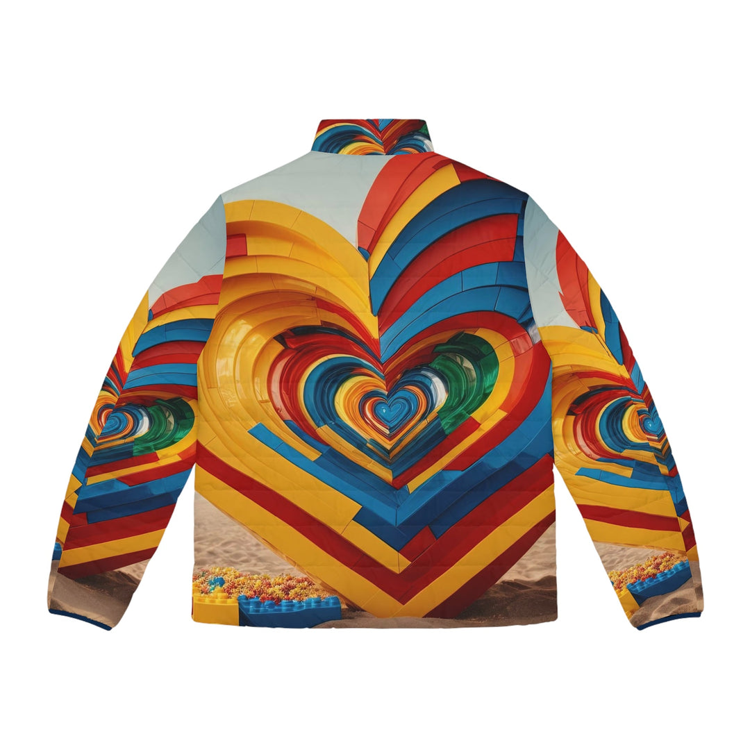 Infinite LEGO Love - Puffer Jacket - All Over Prints - g(0D·IO) - S - Black zipper -