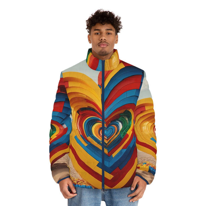 Infinite LEGO Love - Puffer Jacket - All Over Prints - g(0D·IO) - S - Black zipper -